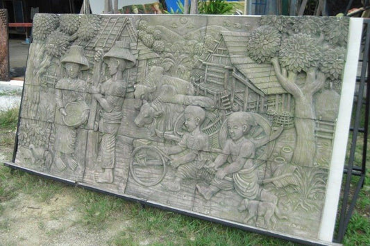 תבליט אבן חול מהמזרח 4