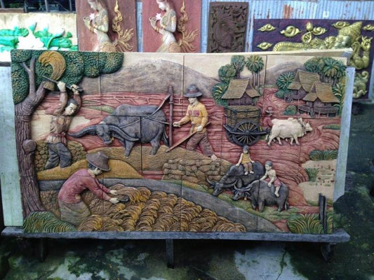 תבליט אבן חול מהמזרח 5